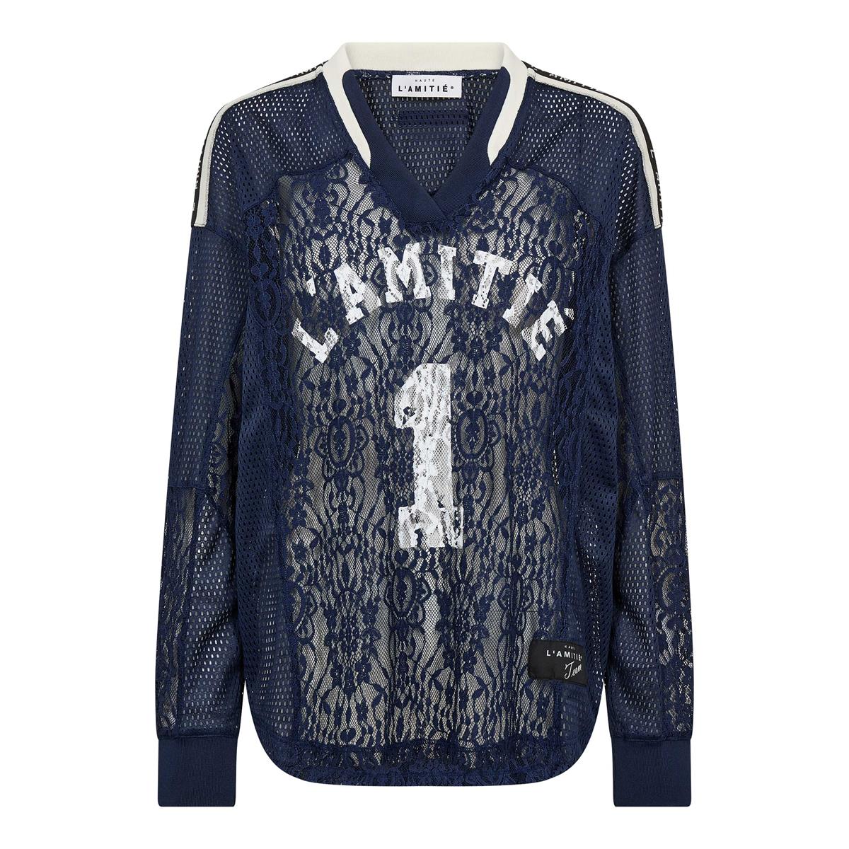 Haute L'Amitié Blouse Lace Football Blauw 1