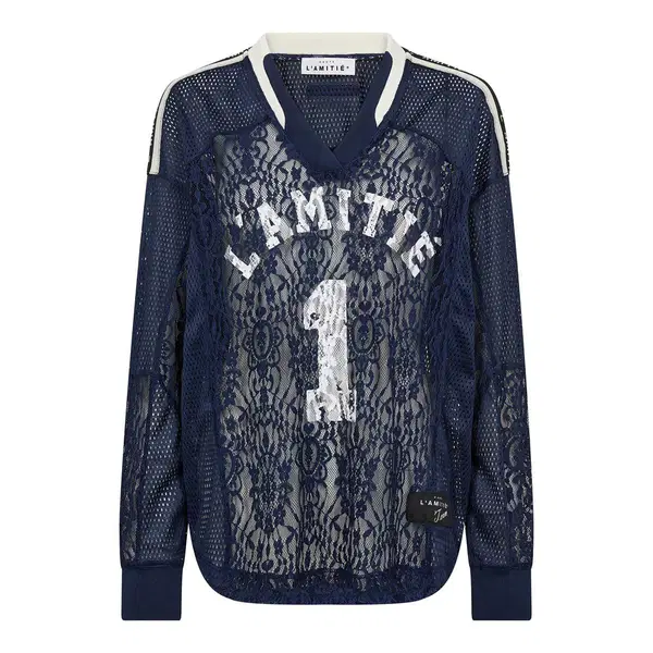 Haute L'Amitié Blouse Lace Football Blauw 1