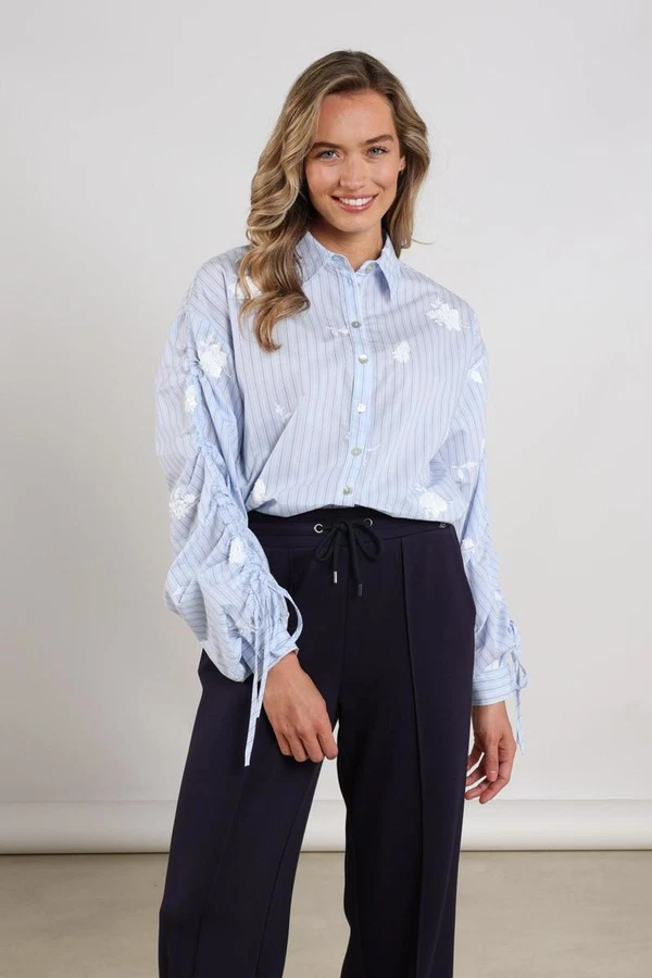 NUKUS Blouse Rosa Blauw 1