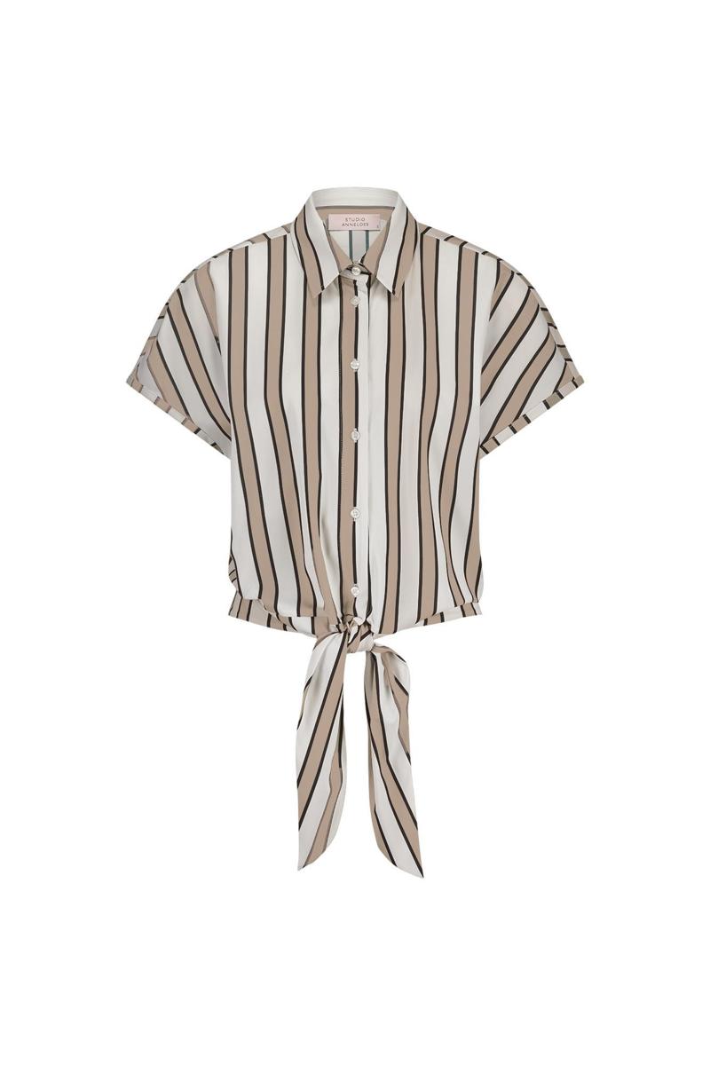 Studio Anneloes Blouse Lena Stripe Beige 2