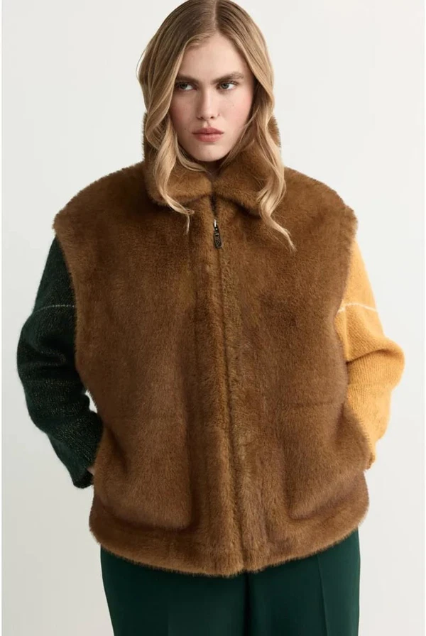 Xandres Gilet Jana Geel 1