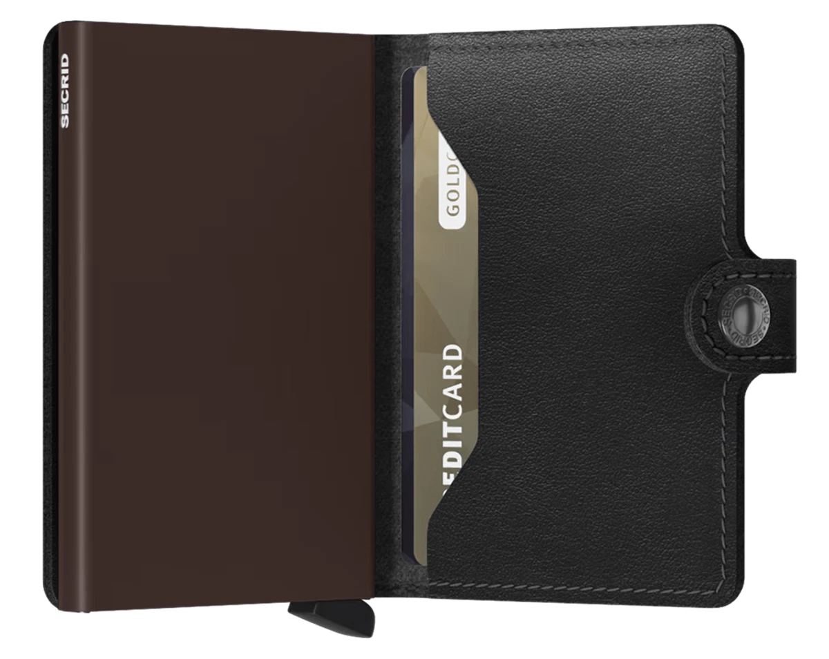 Secrid Miniwallet Original Black Brown Zwart 2