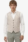 Club of Gents Gilet Plum Beige 2