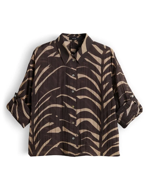 OPUS Blouse 10576214228445 Bruin 1