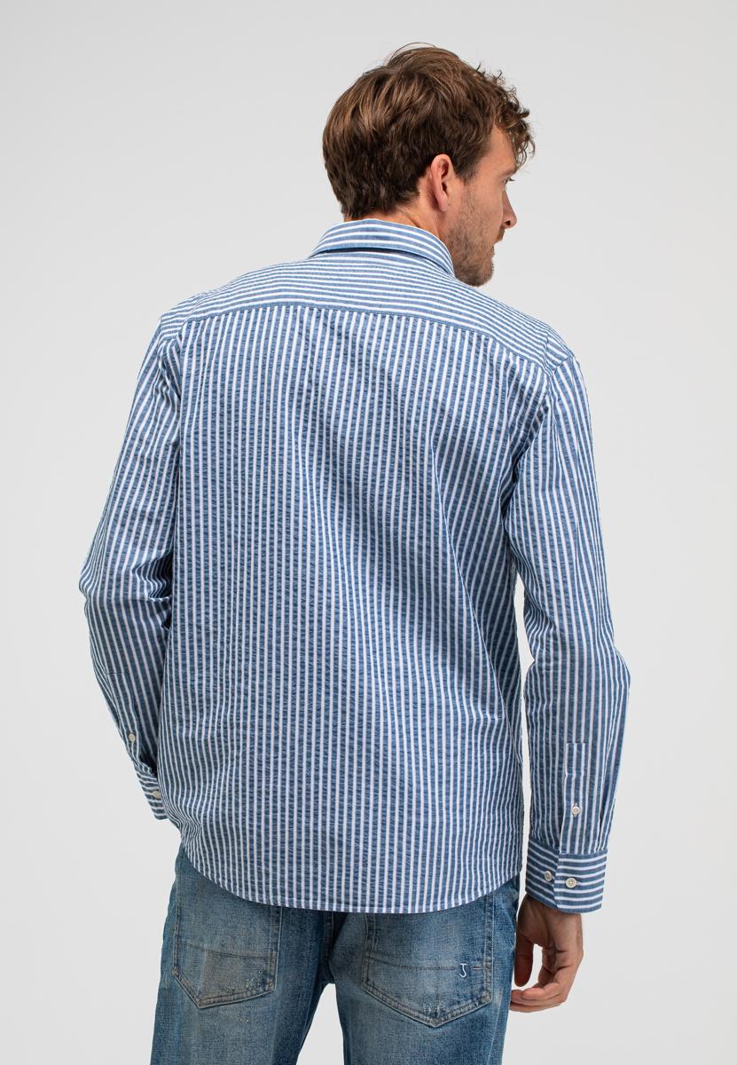 Butcher of Blue Overhemd M2614009 Blauw 5