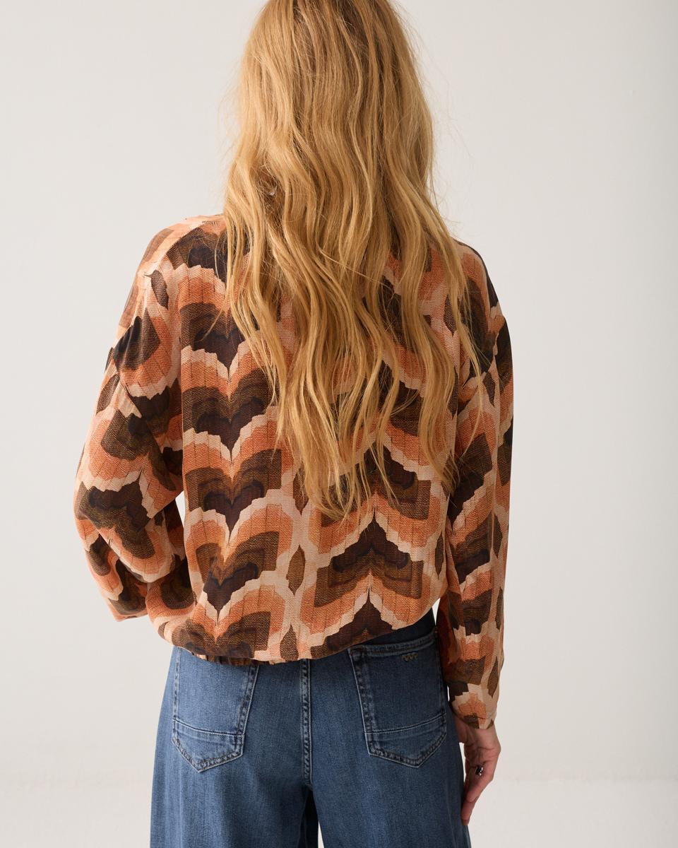 Summum Blouse 2s3549-12498 Bruin 3