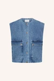 By-Bar Gilet Maggie Sleeveless Blauw 2