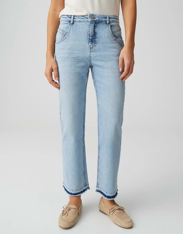 OPUS Jeans Lani Twist Blauw 1