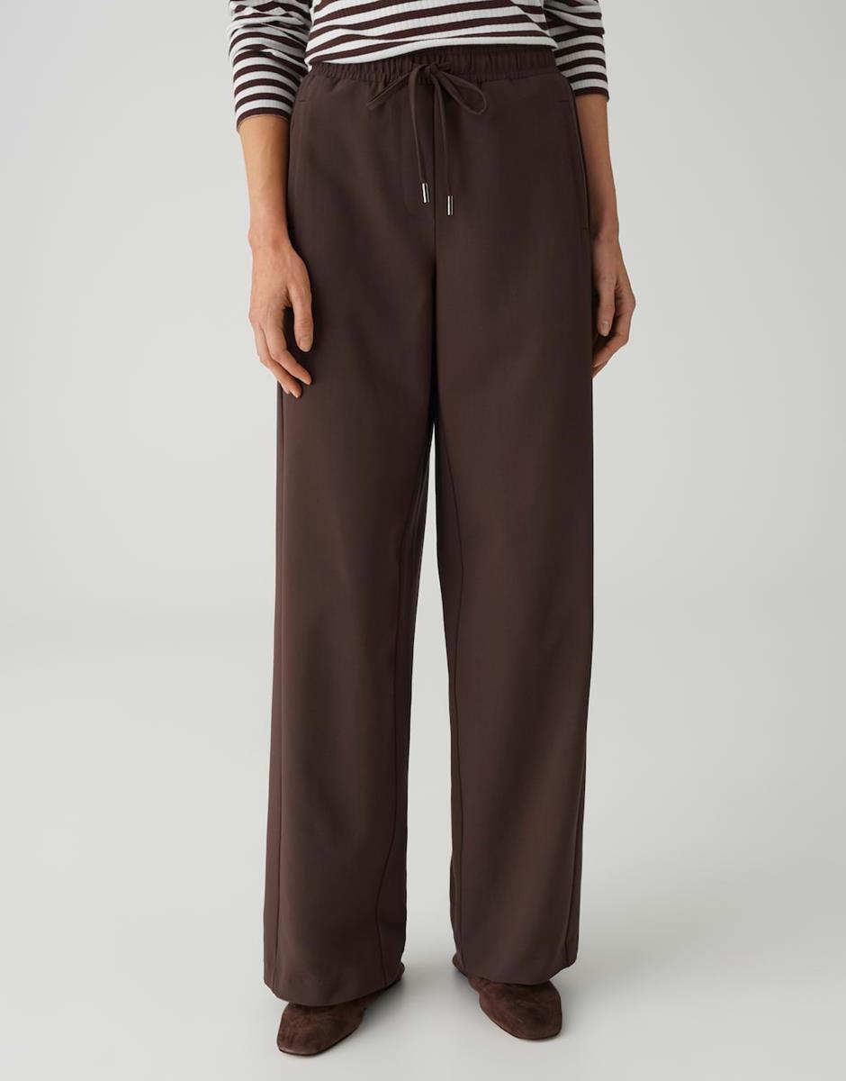 OPUS Pantalon Melane Flow Bruin 1