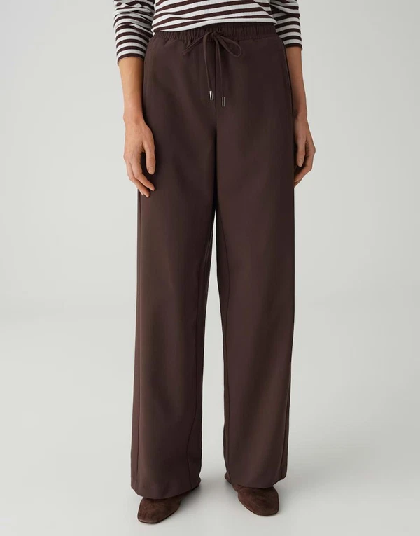 OPUS Pantalon Melane Flow Bruin 1