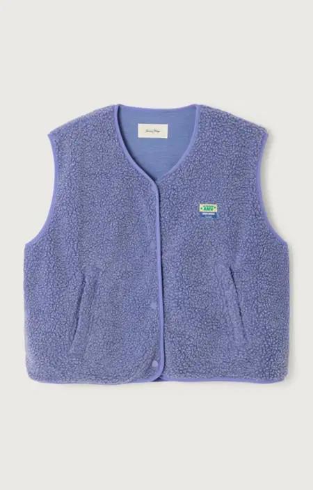 American Vintage Gilet Hoktown Paars 1