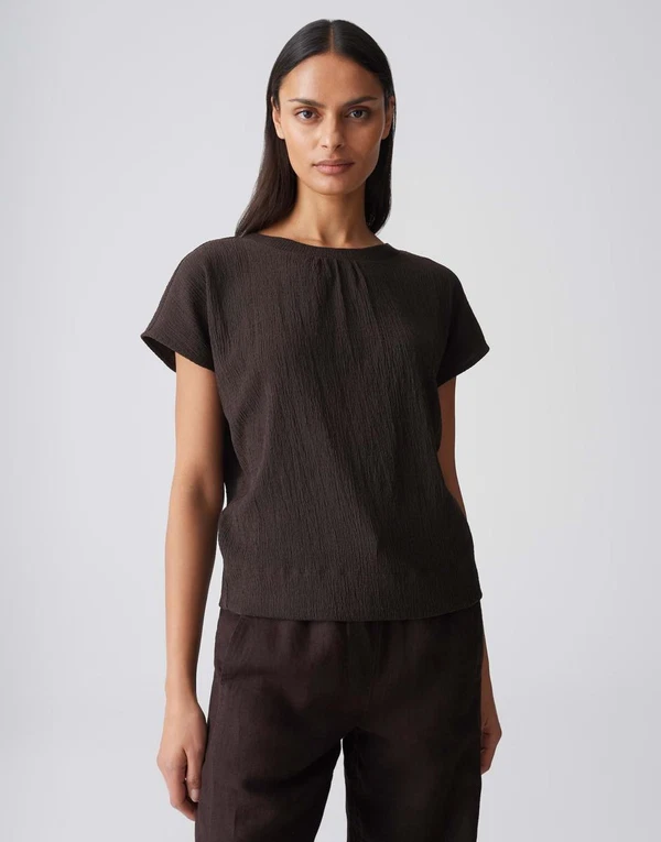 OPUS T-Shirt Salti Bruin 1