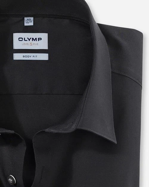 Olymp Overhemd 609064 Zwart 3