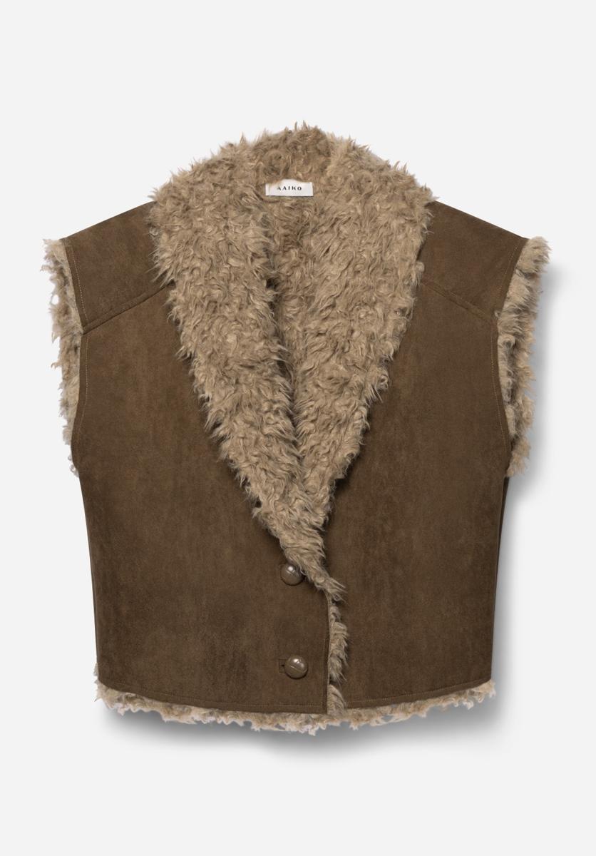 Aaiko Gilet AVRELLE PES 556 Groen 1