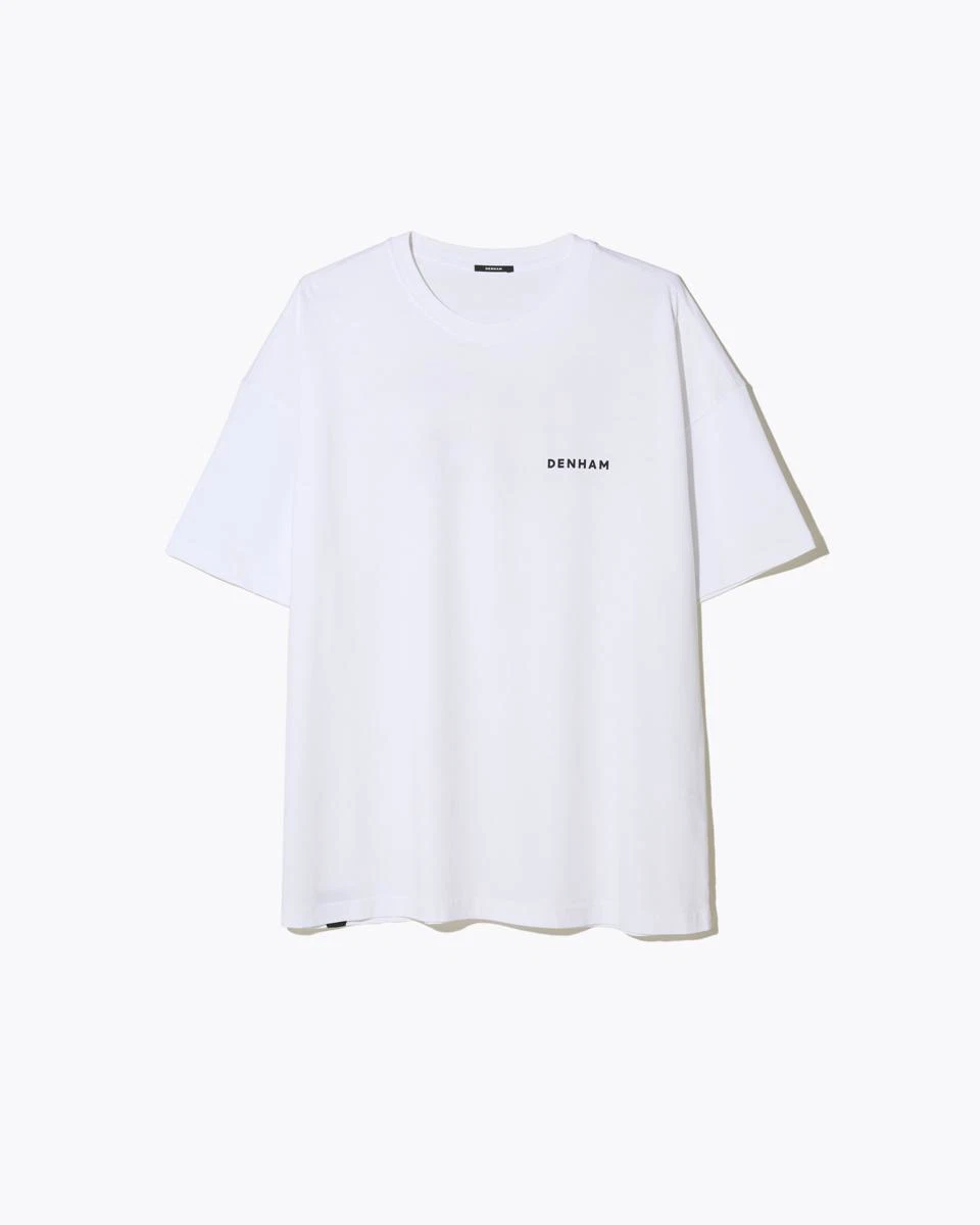 Denham T-Shirt Flowy Wit 2