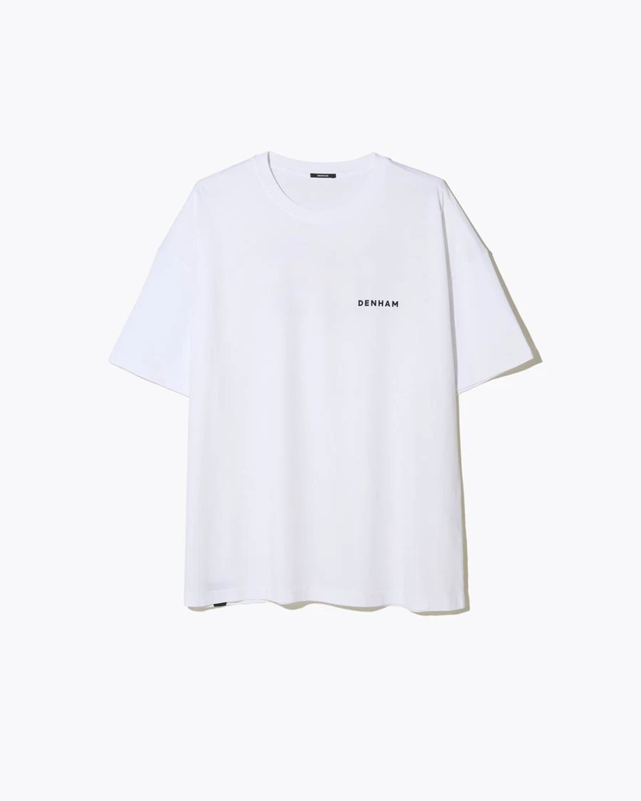 Denham T-Shirt Flowy Wit 2