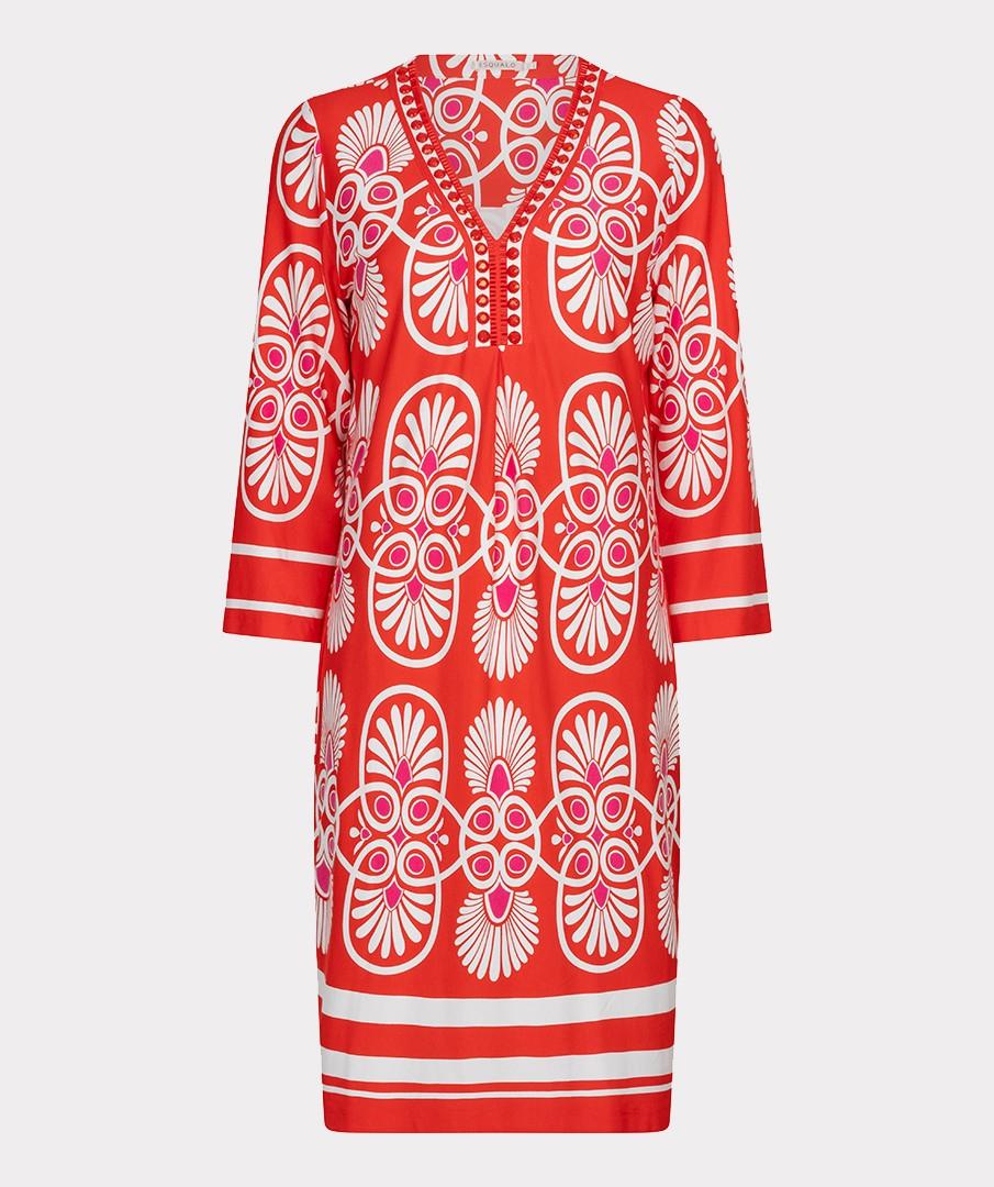 EsQualo Jurk HS26.30217 Rood 1