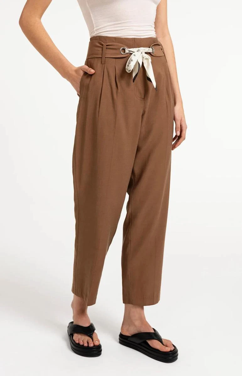 YAYA Pantalon 01-301266-607 Bruin 1