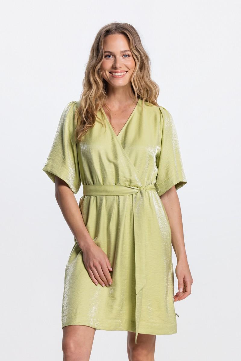 Jansen Amsterdam Jurk TATUM SS26.4 Groen 3