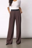 Co'Couture Pantalon Alini Bruin 1