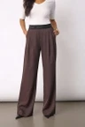 Co'Couture Pantalon Alini Bruin 1
