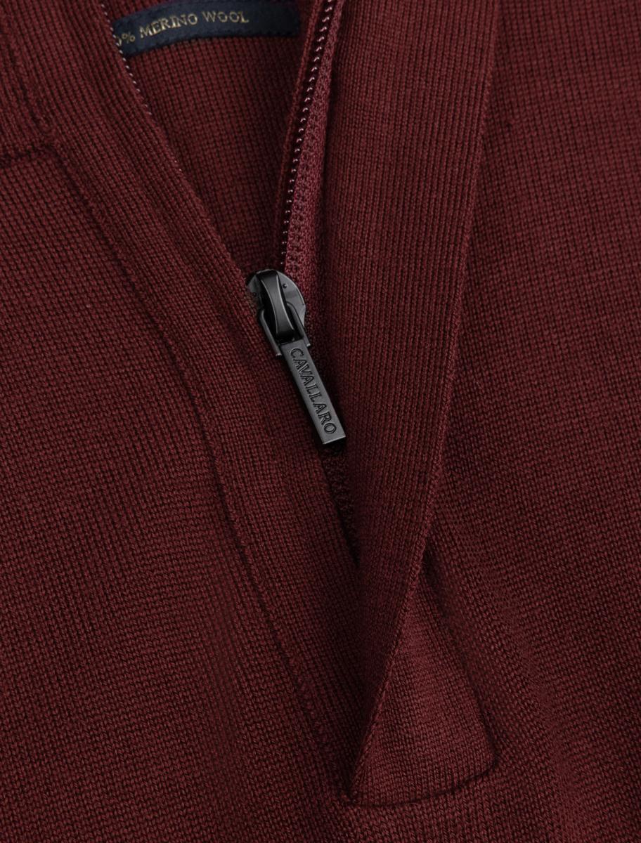 Cavallaro Trui Saronno Half Zip Rood 5