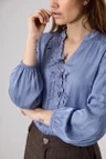 Label DOT Blouse 2621042 Blauw 1