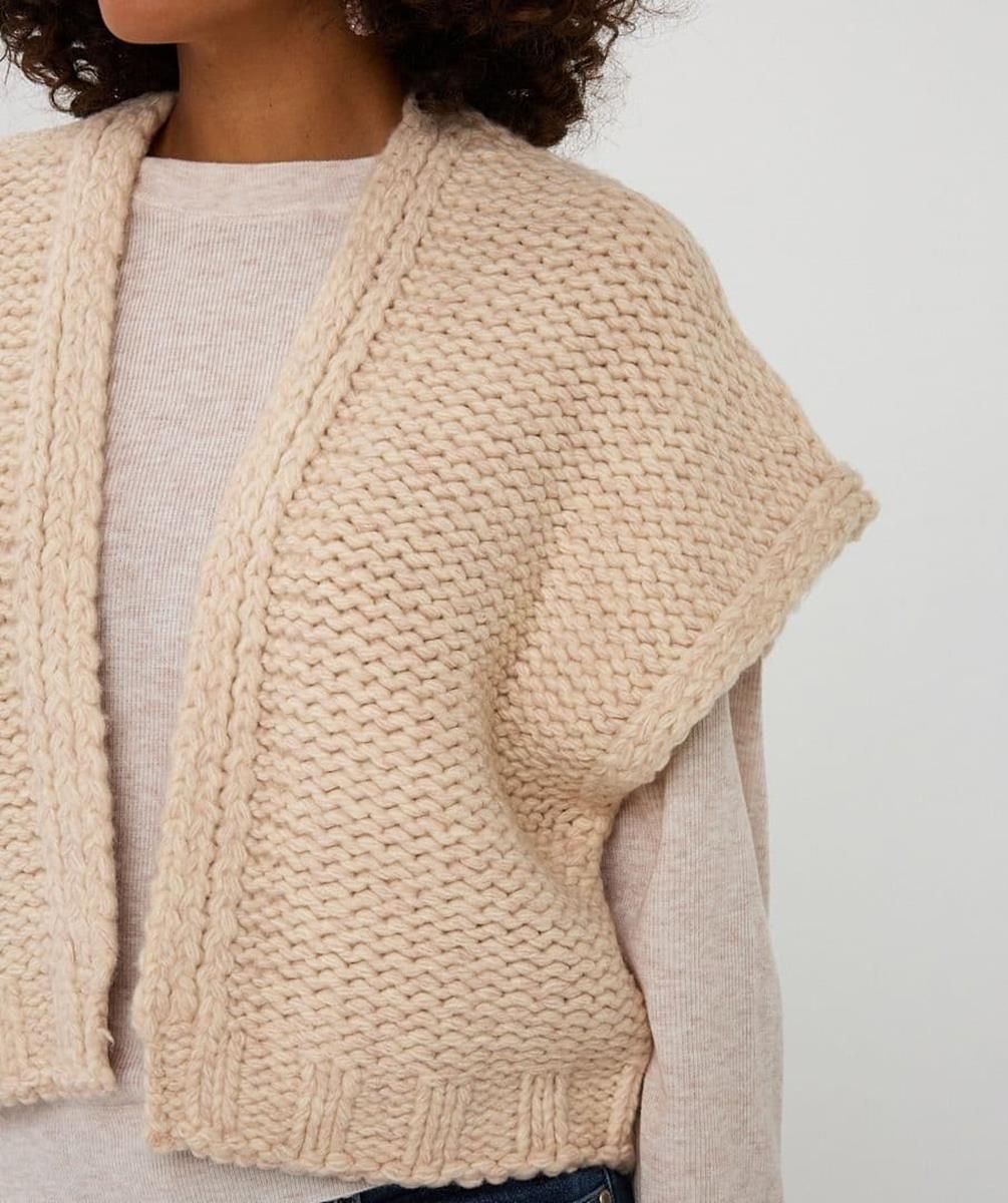 EsQualo Vest F25.07500 Beige 5