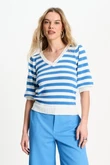 POM Amsterdam Trui SP9494 Blauw 1