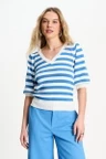 POM Amsterdam Trui SP9494 Blauw 1