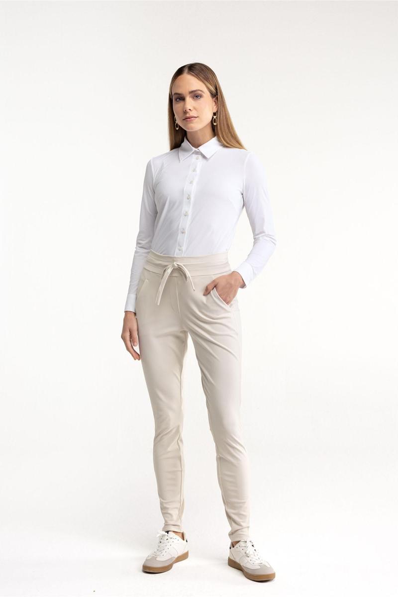 Studio Anneloes Pantalon Downstairs Bonded Off-White 4