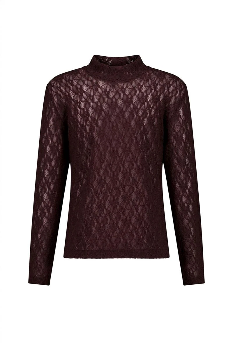 Studio Anneloes Longsleeve Reagan lace col t Bruin 2