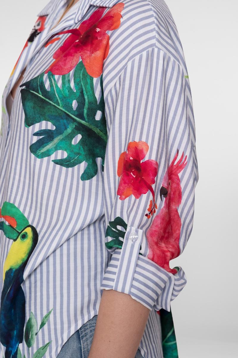 Geisha Blouse 63162-70 Blauw 4