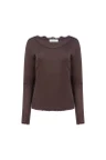 NUKUS Longsleeve NKF01101 Bruin 1