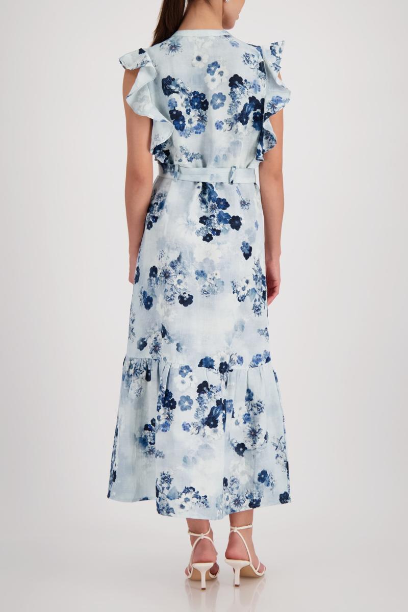 Monari Jurk 410778 Blauw 5