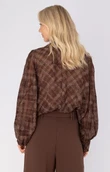 Anna Blouse 80a05-03845 Bruin 3