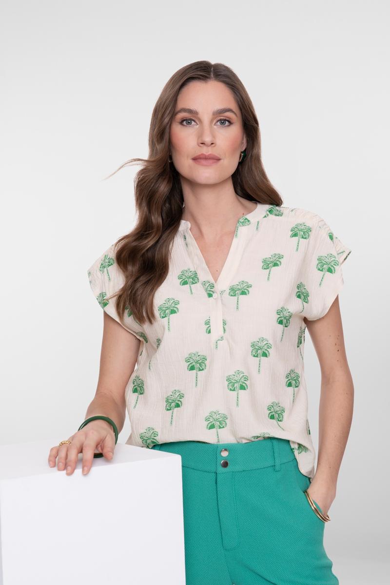 Geisha Blouse 63291-20 Groen 1
