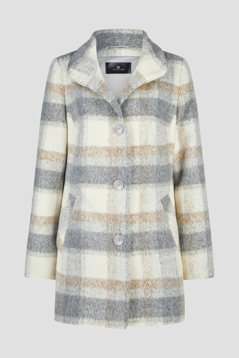 Barbara Lebek Mantel 10120062 Grijs 1