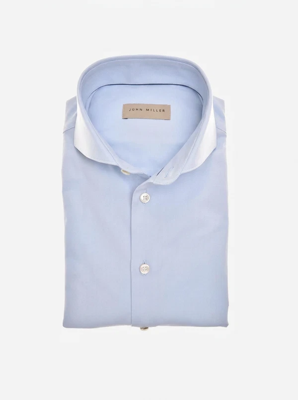 John Miller Overhemd 5346517 Blauw 1
