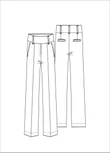 Jansen Amsterdam Pantalon ALEIDOU W26 Rood 1