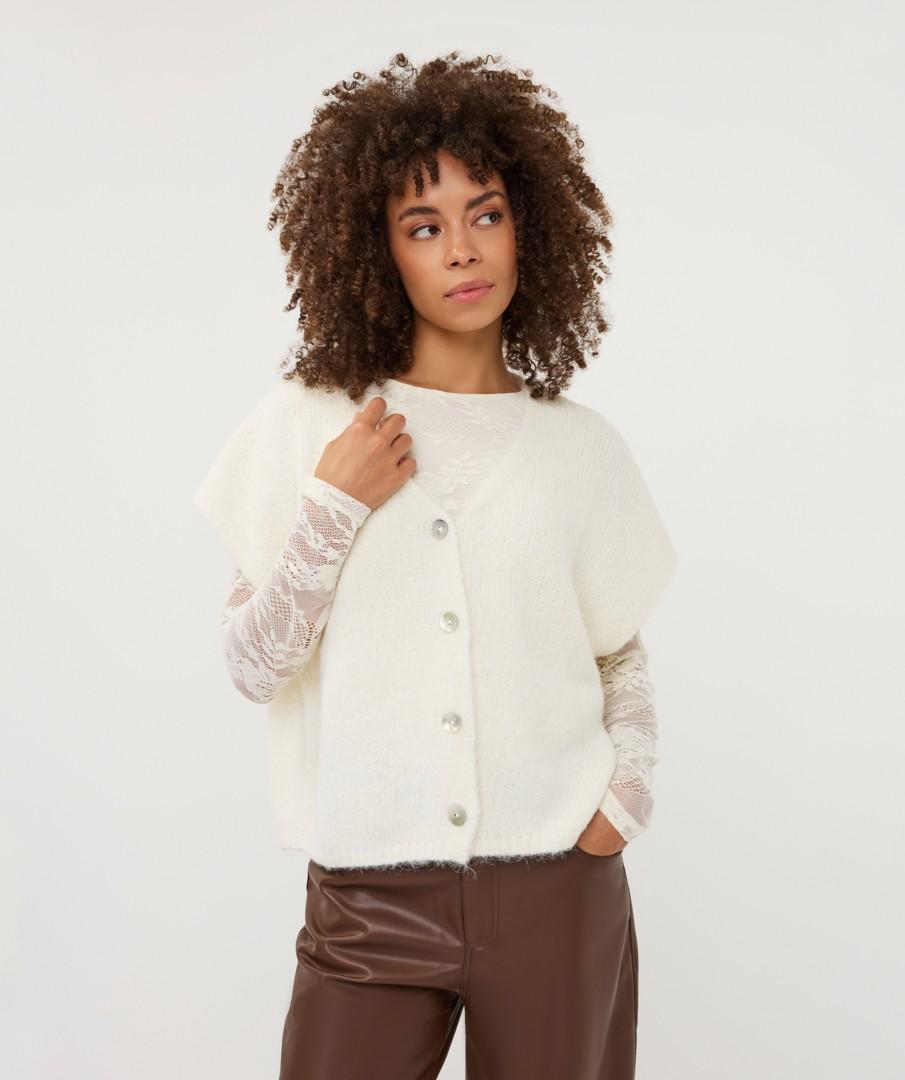 EsQualo Vest W26.03702 Off-White 6