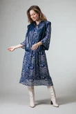 Label DOT Jurk Safye Blauw 1