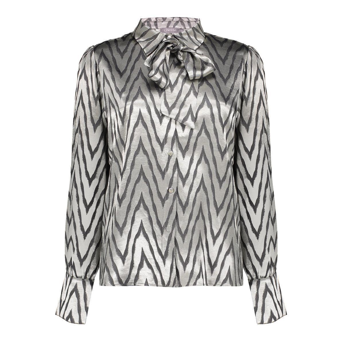 Geisha Blouse 53593-32 Zilver 2