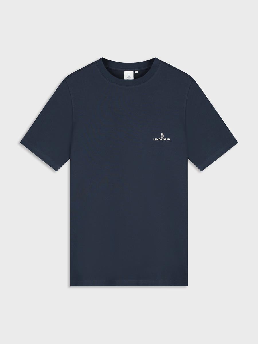 Law of the Sea T-Shirt Logo Blauw 2