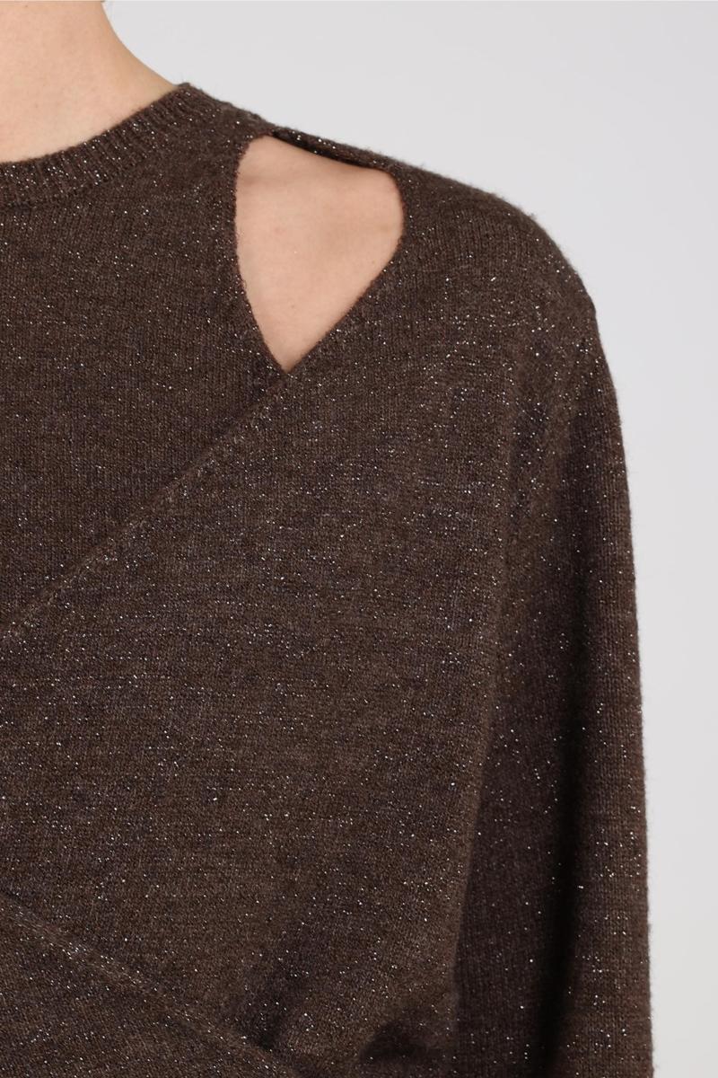 NUKUS Trui NKF03088 Bruin 5