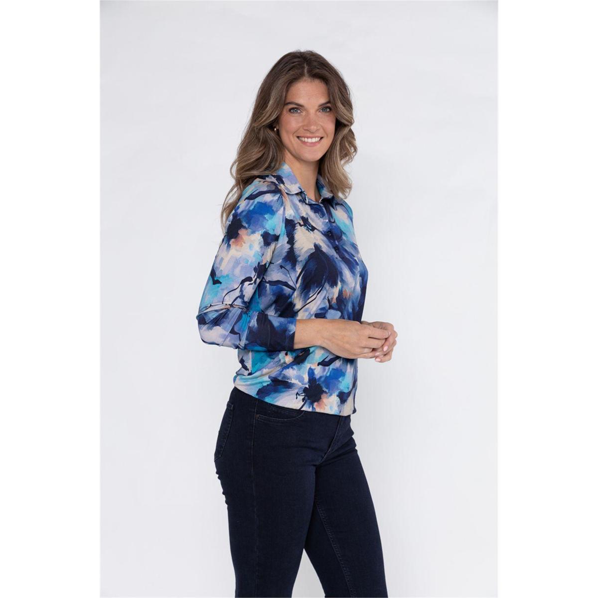Roberto Sarto Blouse 531195 Blauw 4