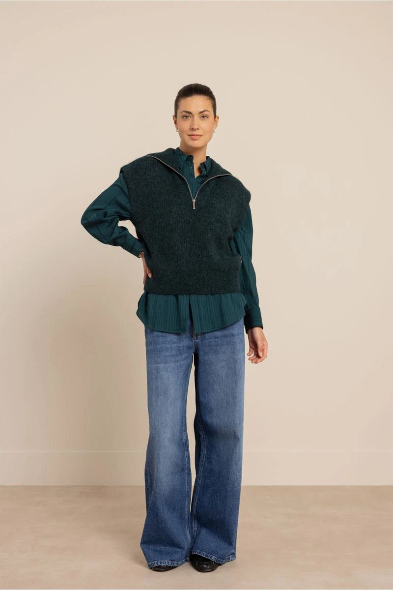 Studio Anneloes Trui Joesha sleeveless Groen 3