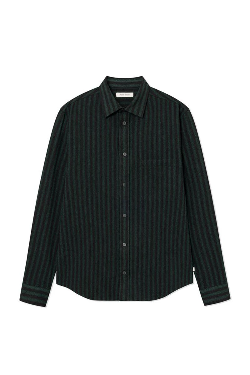Wood Wood Overshirt Carter Groen 2