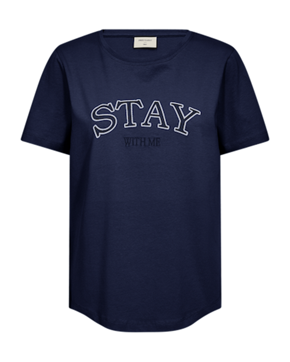 Freequent T-Shirt Fenjal Lichtblauw 1