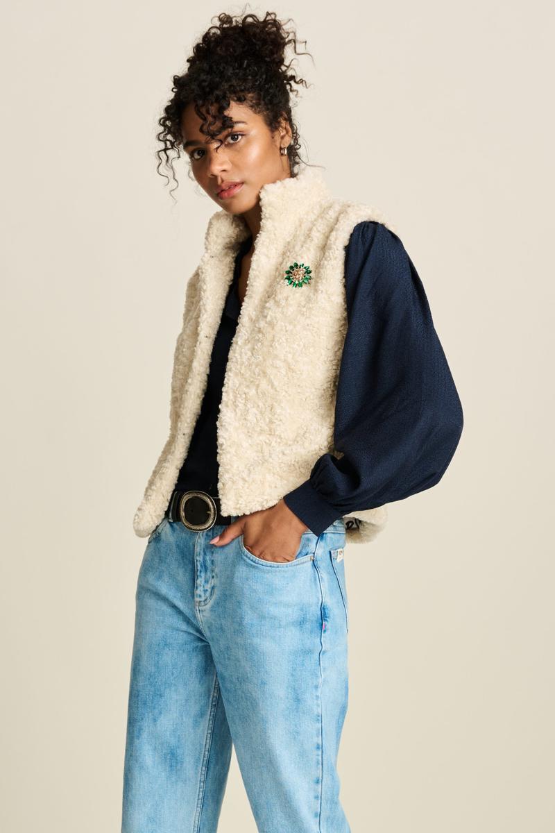POM Amsterdam POM Amsterdam Gilet SP7341 Off-White 6